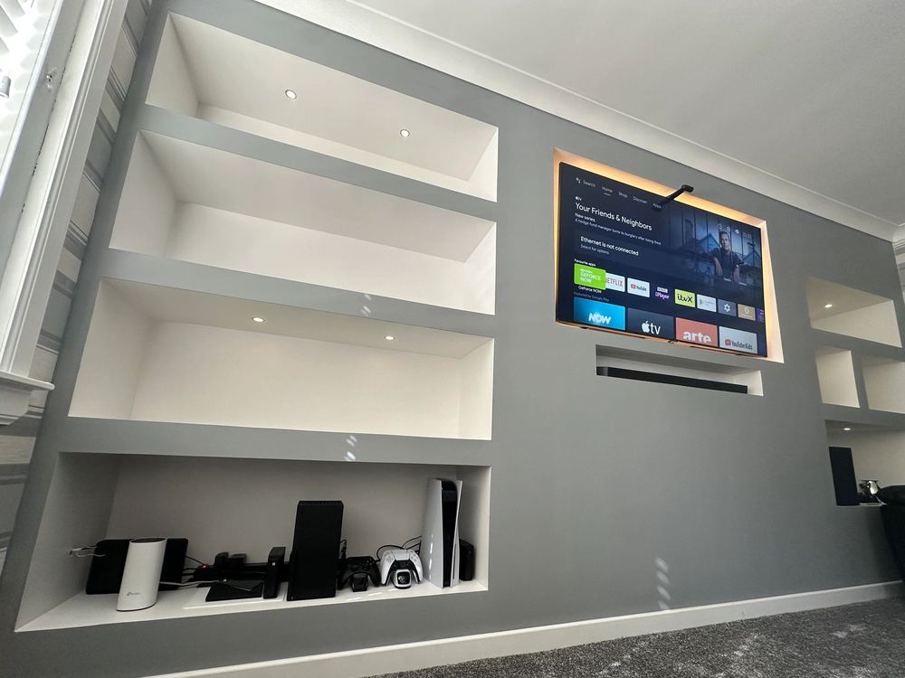 Media Wall Installations — built by AK Constructions in Fife, photo 4