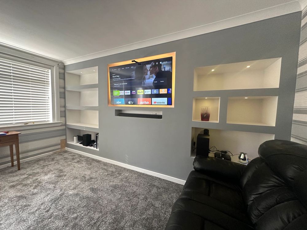 Media Wall Installations — built by AK Constructions in Fife, photo 5
