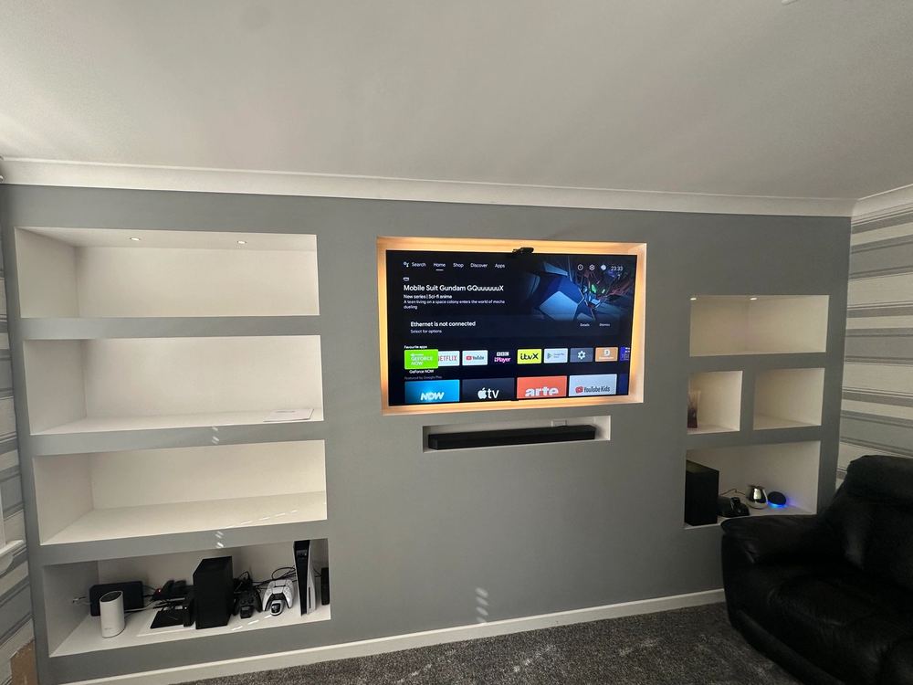 Media Wall Installations — built by AK Constructions in Fife, photo 6