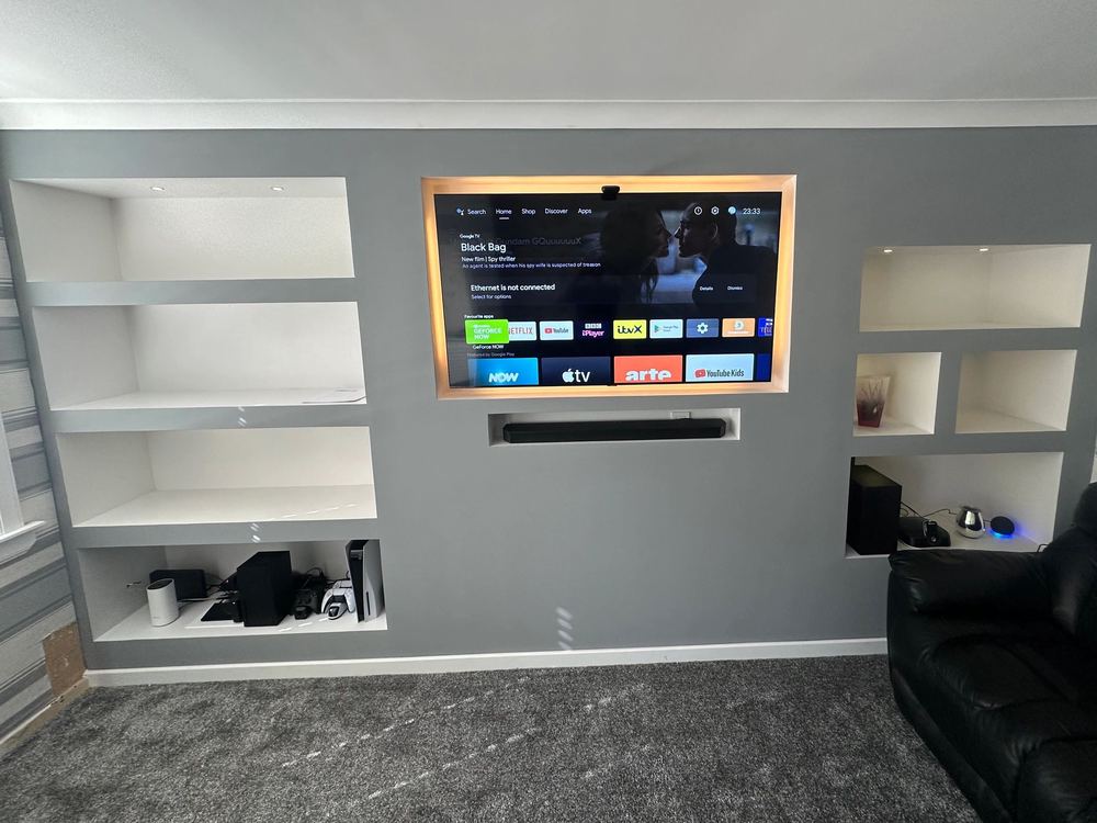 Media Wall Installations — built by AK Constructions in Fife, photo 7