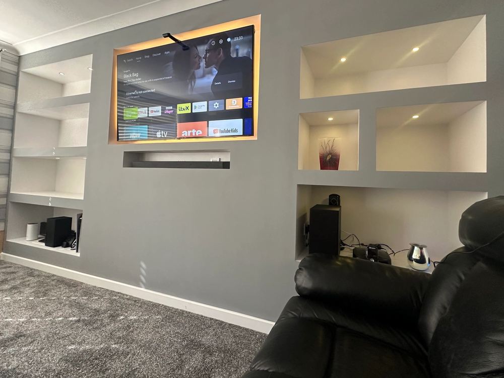 Media Wall Installations — built by AK Constructions in Fife, photo 10